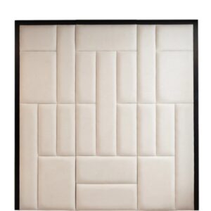 Alternative view of Luxury Kensington Cream Headboard with Wooden Frame